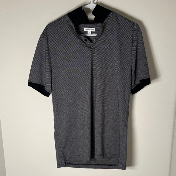 Nordstrom Other - Nordstrom Men's Black and Gray Polo Shirt